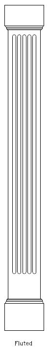 Craftsman Column, Non-Tapered, Fluted, Mission Cap and Base available from CheapColumn.com 