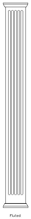 Craftsman Column, Non-Tapered, Fluted, Rake Cap and Base Craftsman Column, Non-Tapered, Fluted, Rake Cap and Base available from CheapColumn.com